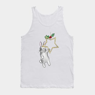 Christmas star bunny rabbit Tank Top